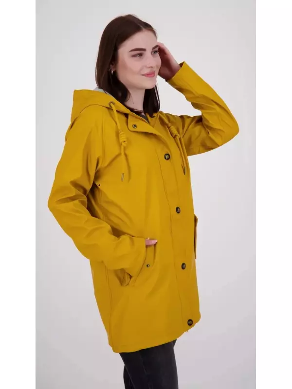 Плащ DEPROC Active ANKERGLUTTRAUM WOMEN, также доступен в больших размерах, желтый