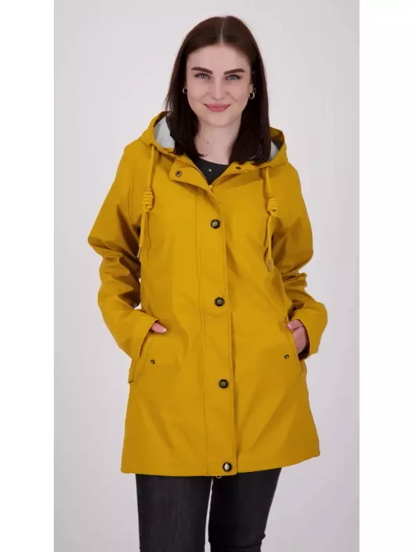 Плащ DEPROC Active ANKERGLUTTRAUM WOMEN, также доступен в больших размерах, желтый