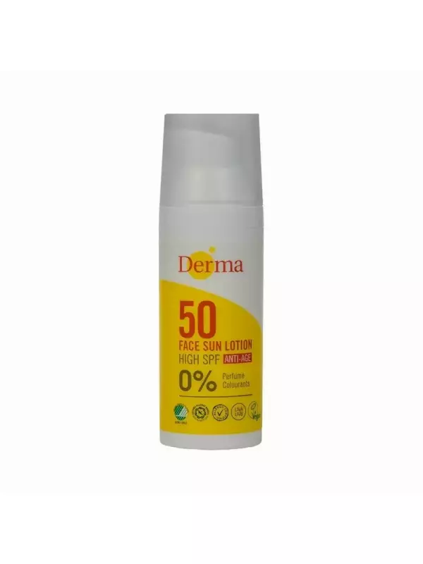 Derma Sun, антивозрастной солнцезащитный крем для лица SPF 50, 50 мл