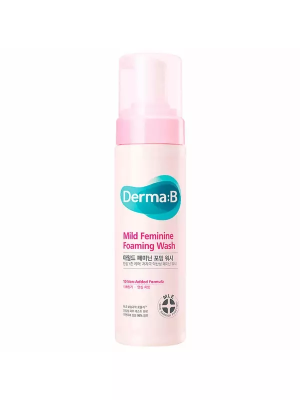 Слабокислотная очищающая пенка для интимной гигиены Derma:B Mild Feminine Foaming Wash