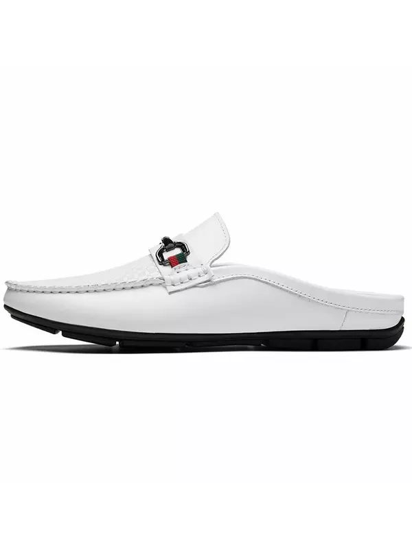 Сабо с закрытым носком для мужчин Devanro, цвет White embossed