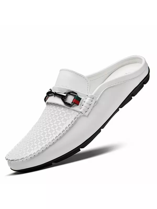 Сабо с закрытым носком для мужчин Devanro, цвет Black embossed