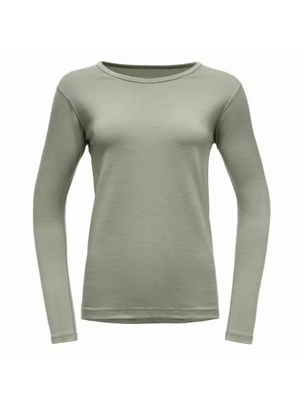 Лонгслив DEVOLD OF NORWAY Breeze Plus Merino 200, зеленый