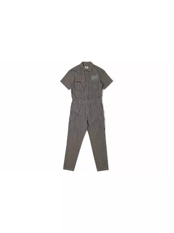 Мужской полосатый комбинезон с коротким рукавом, черный Dickies, черный