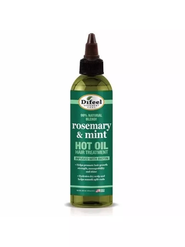 Горячее масло для волос с розмарином и мятой, с биотином, 8 унций Difeel