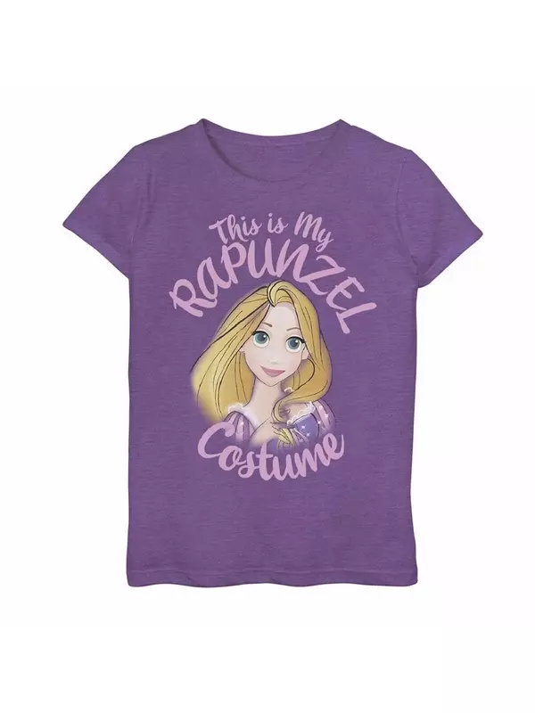 Disney's Tangled Girls 7-16 Рапунцель Футболка с рисунком «Это мой костюм» на Хэллоуин, цвет Purple Heather