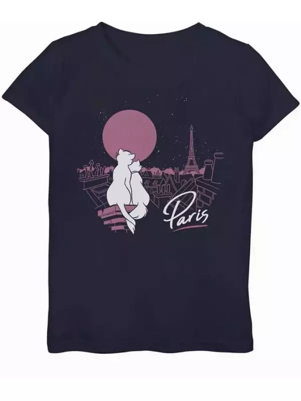 Футболка с рисунком «Герцогиня и Томас в Париже» для девочек 7–16 лет от Disney's The Aristocats Disney