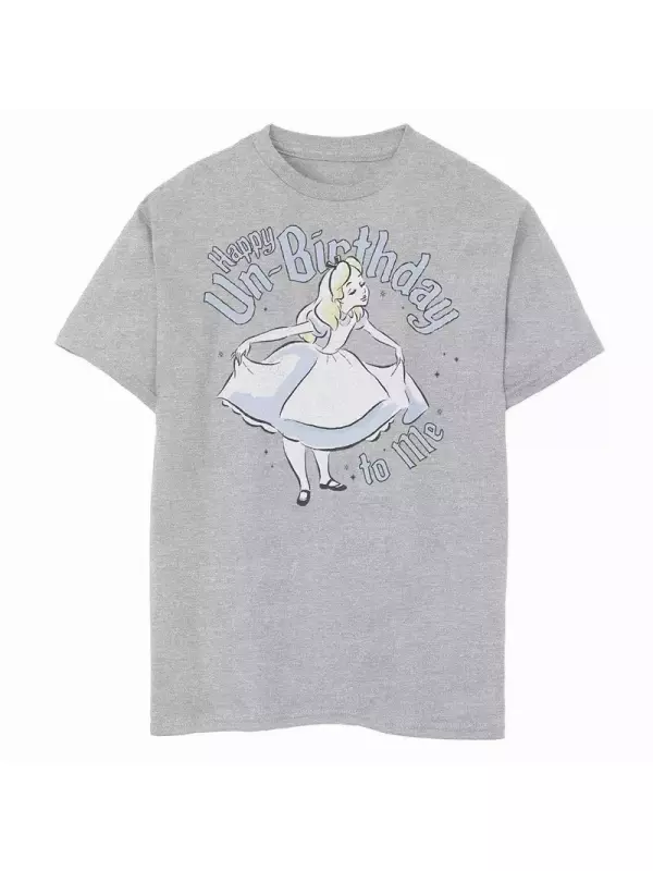 Футболка с рисунком «Алиса в Стране чудес» для мальчиков 8–20 лет Disney's Alice Happy Un-Birth Day To Me Disney