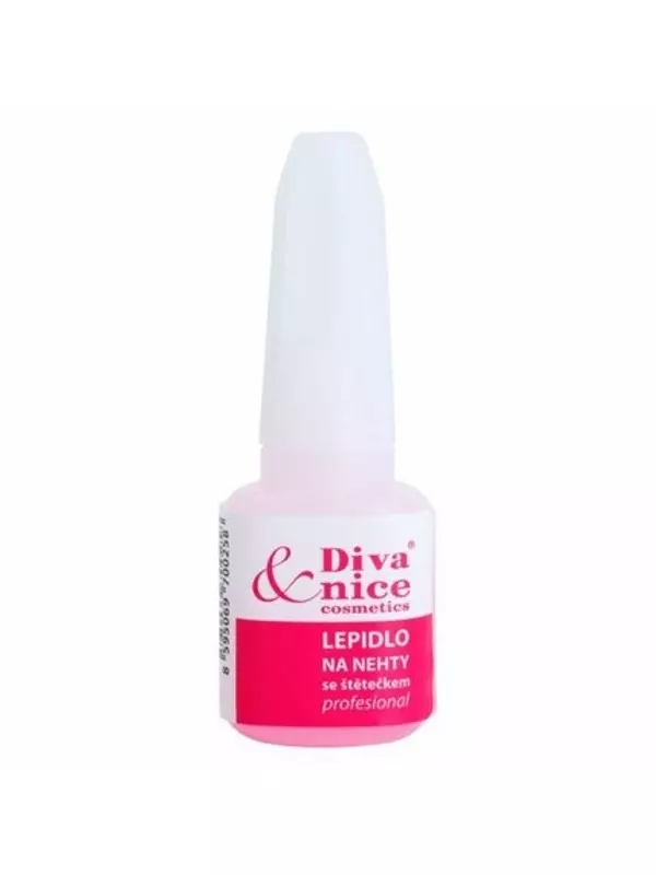 Клей для ногтей Diva & Nice Cosmetics с кисточкой
