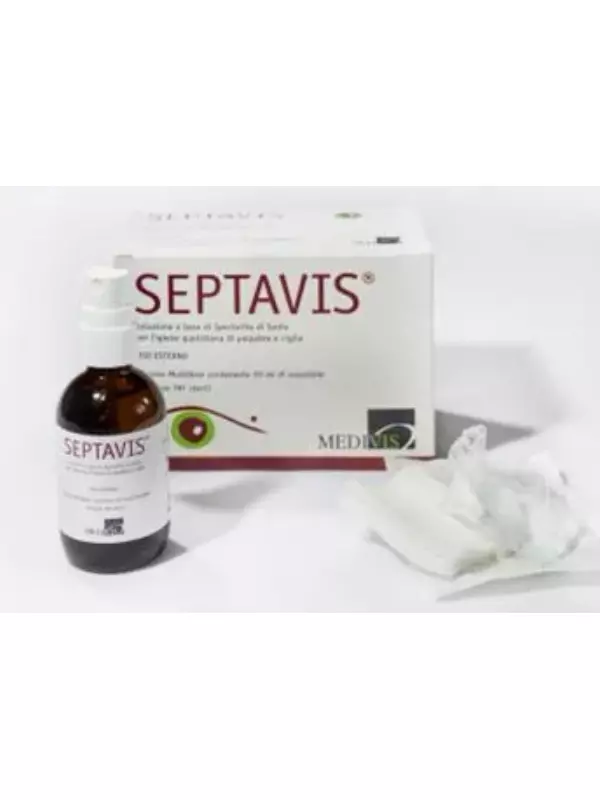 Septavis Стерильный раствор для очистки глаз 50 мл + 50 стерильных марлей TNT Doc Generici
