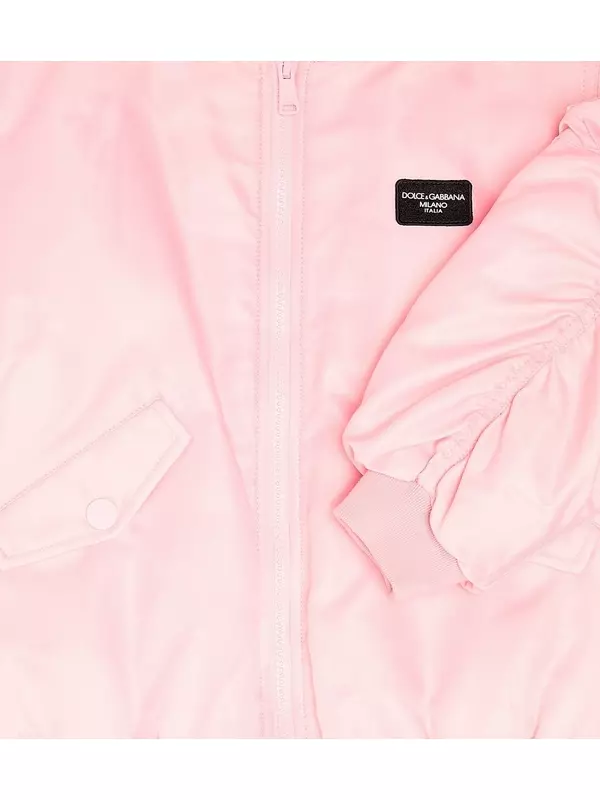 Бомбер с логотипом Dolce&Gabbana, розовый