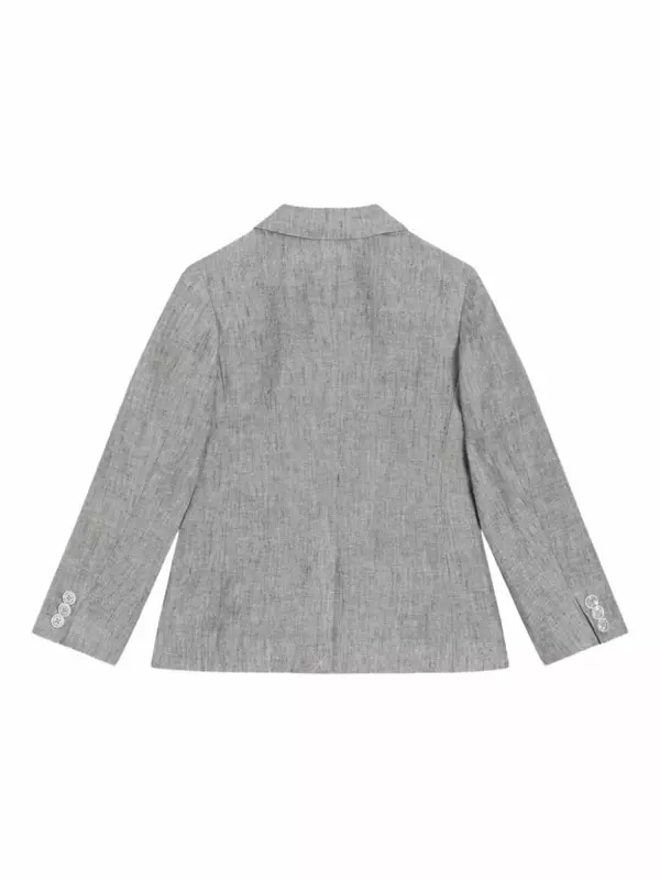 Dolce & Gabbana Kids однобортный блейзер, серый