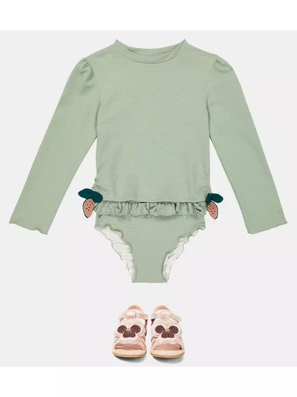 Плавки бикини Sisi с аппликацией Donsje, зеленый