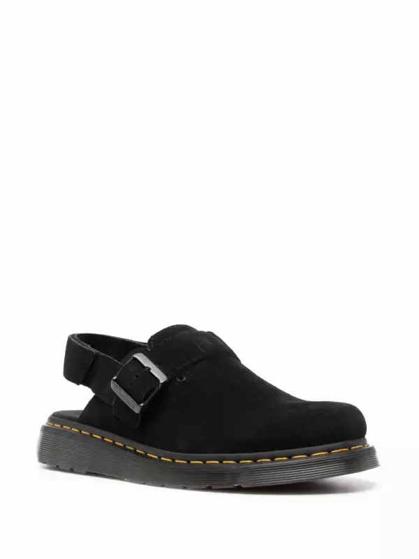 Замшевые мюли Jorge II Slingback Черные Dr. Martens, черный