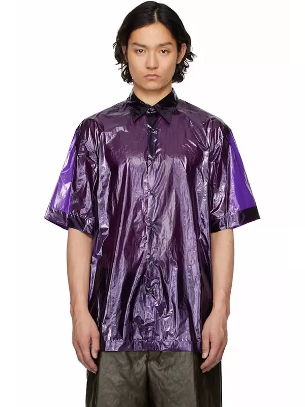 Прозрачная блузка Dries Van Noten, фиолетовый