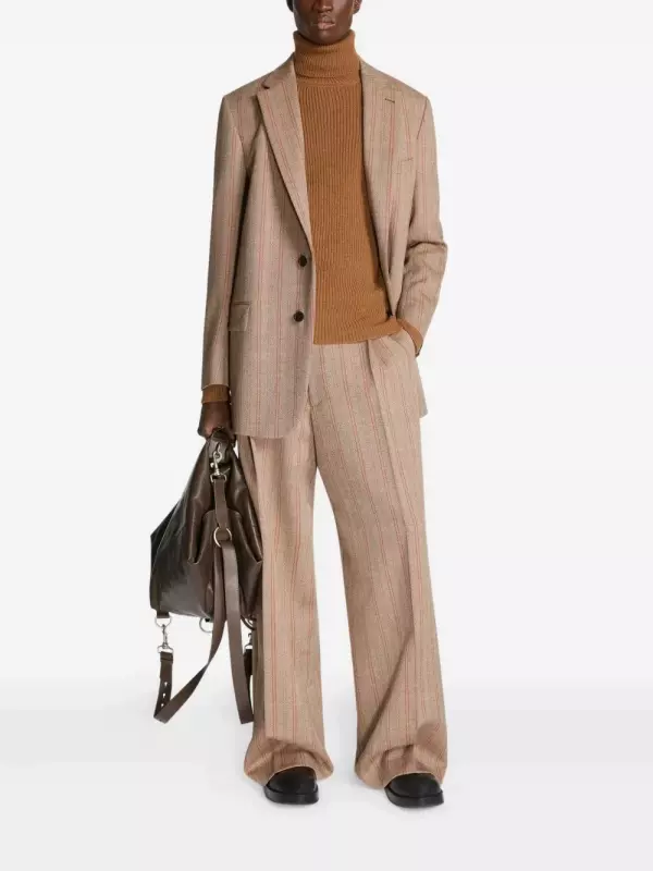 Двубортный пиджак DRIES VAN NOTEN, коричневый