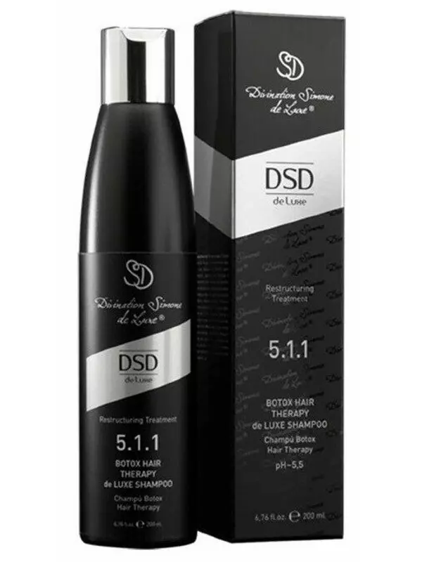 DSD Botox Hair Therapy de Luxe Shampoo № 5.1.1 - Восстанавливающий шампунь Ботокс для волос Де Люкс 500 мл