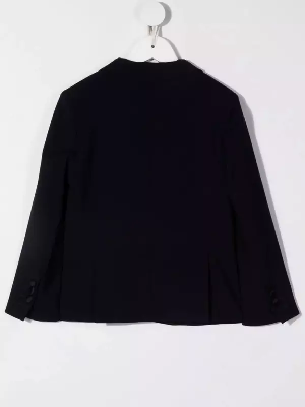 DSQUARED2 KIDS шерстяной однобортный блейзер, синий