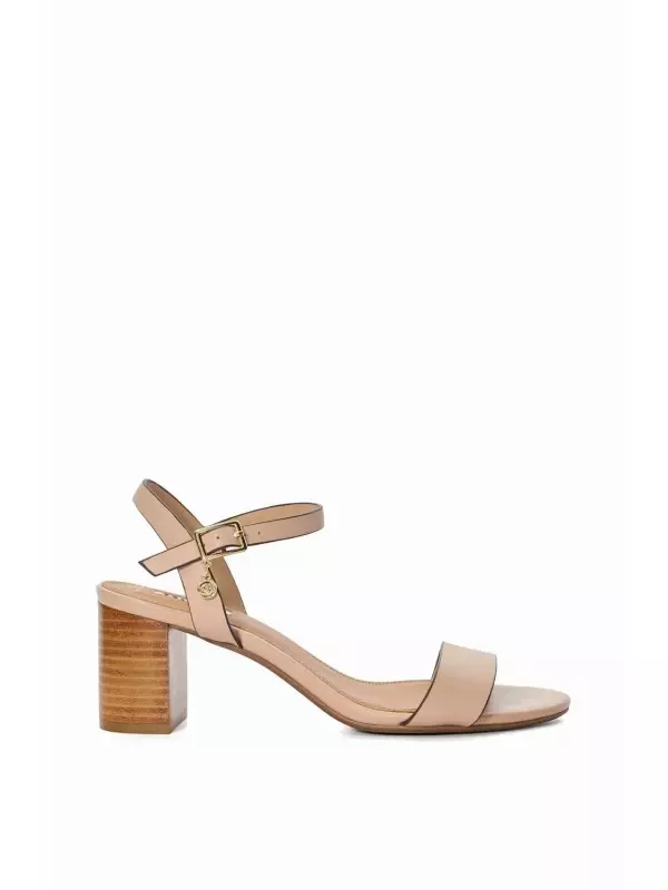 Широкие кожаные сандалии Jelly Dune London, розовый