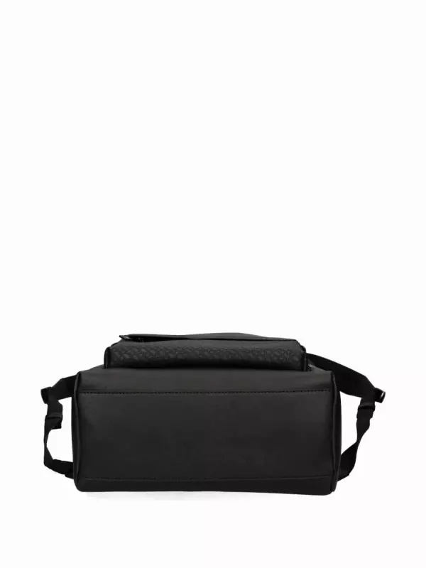 Рюкзак с узорчатыми панелями Ea7 Emporio Armani, черный