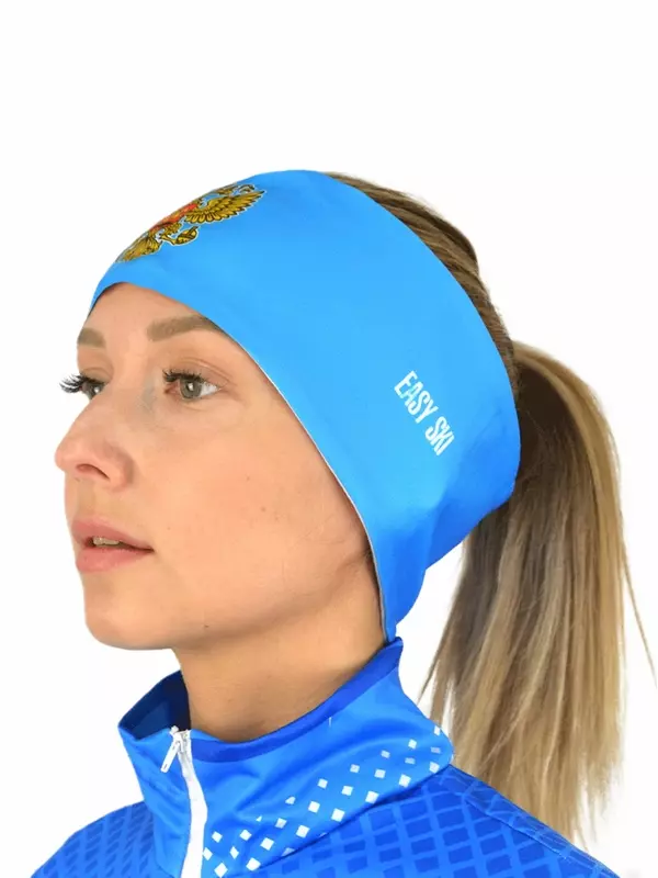 Повязка EasySki Повязка спортивная бандана унисекс для взрослых и детей, размер M, голубой