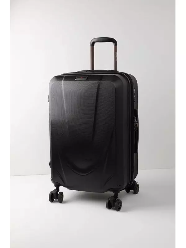 Чемодан на четырех колесах с расширением Eberhart