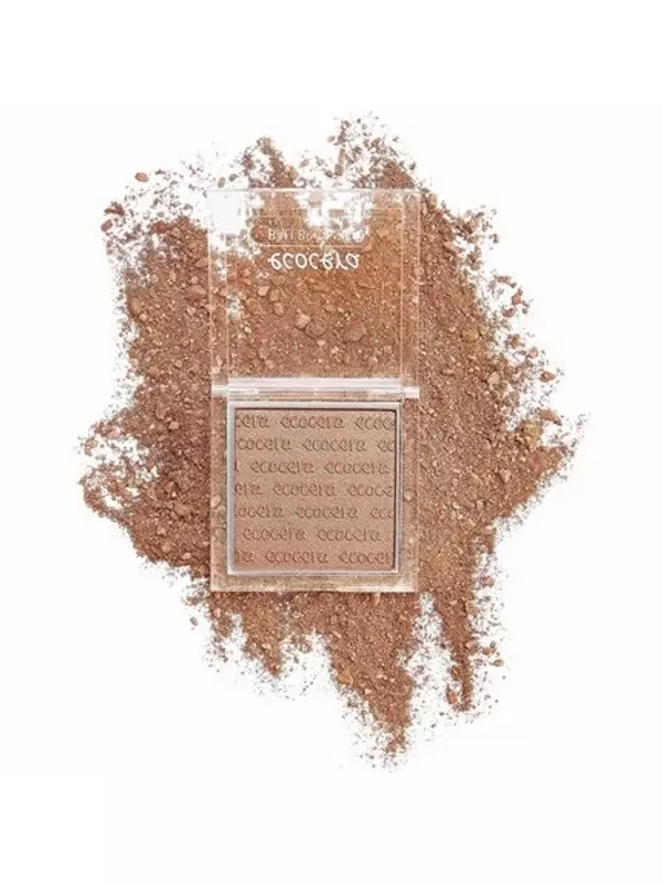 Прессованная пудра для лица с бронзатором 10 г веганского оттенка без парабенов Bali Shade, Ecocera