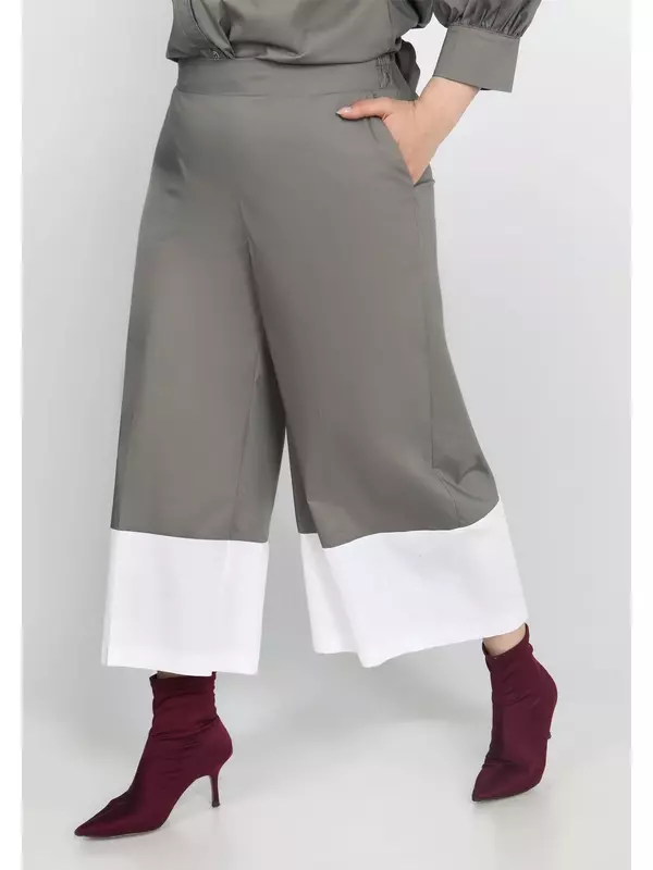Кюлоты с контрастным кантом