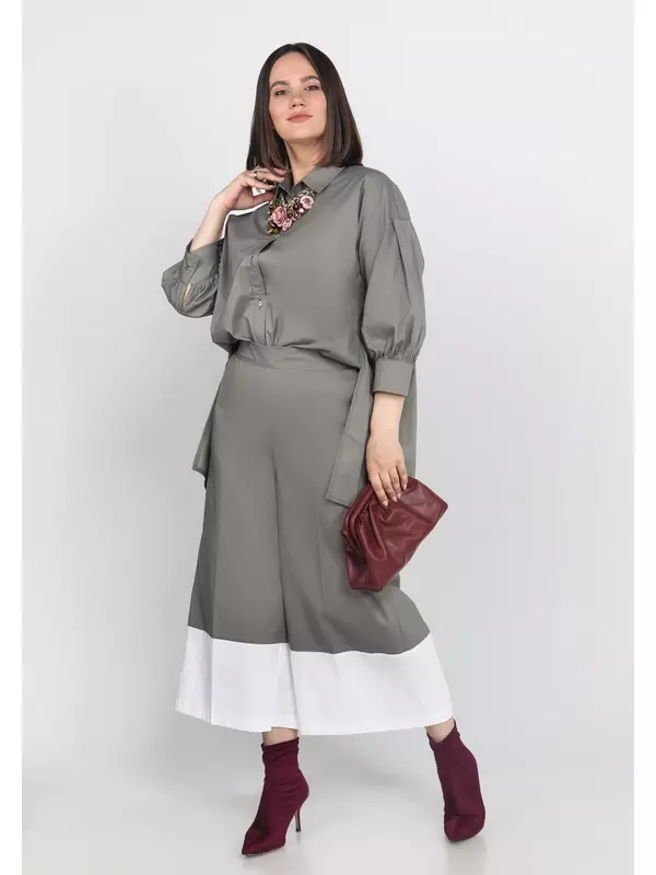 Кюлоты с контрастным кантом