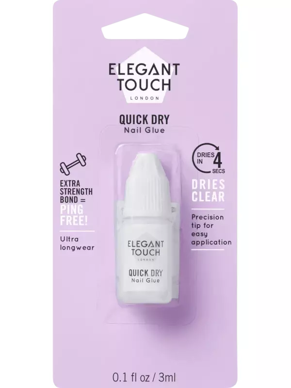 Клей для ногтей Quick Dry 3 мл. Elegant Touch