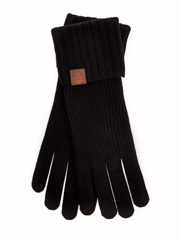 Перчатки английской вязки из теплой кашемировой пряжи