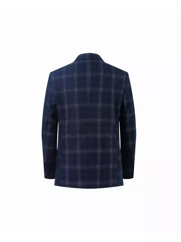 Пиджак облегающего кроя с синим принтом для мальчиков Elie Balleh, синий