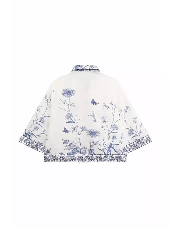 Хлопковая блузка Elie Saab junior