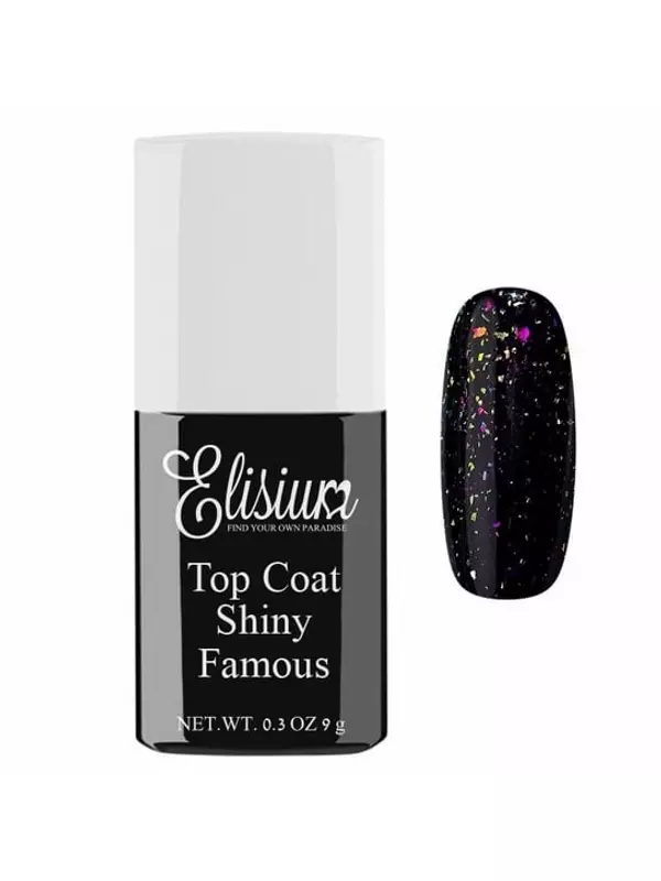Топ для знаменитых гибридных лаков, 9 г Elisium, Top Coat Shiny Elisium