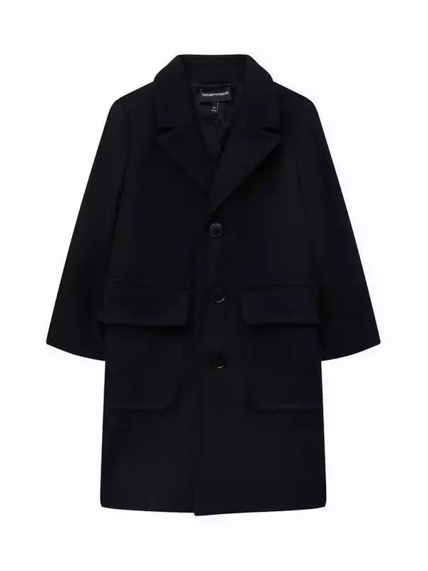 Шерстяное пальто Emporio Armani