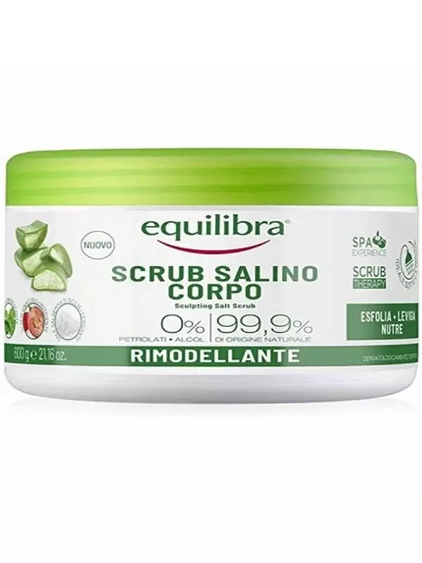 Equilibra Пилинг с солью для тела Алоэ Вера 600 г