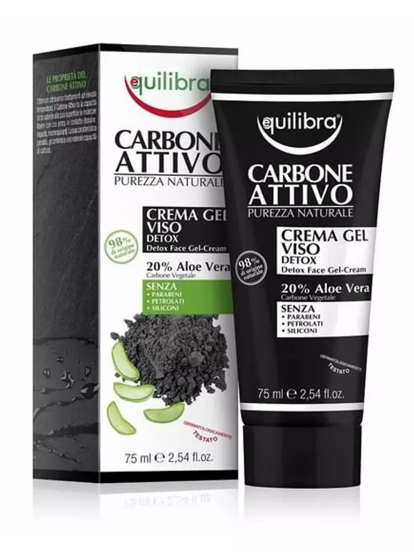 Крем-гель для лица очищающий, 75 мл Equilibra, Carbone Attivo
