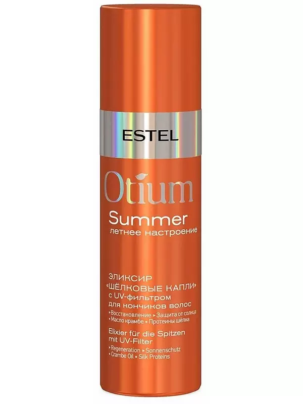 ESTEL Otium Summer Эликсир Шелковые капли с UV-фильтром для кончиков волос, 100 г, 100 мл, аэрозоль