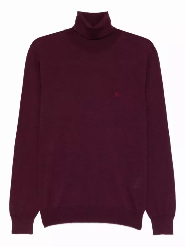 Водолазка с вышивкой Etro, красный