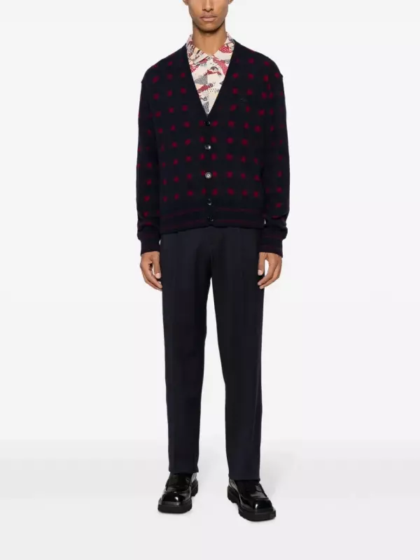 Кардиган с узором ETRO, синий