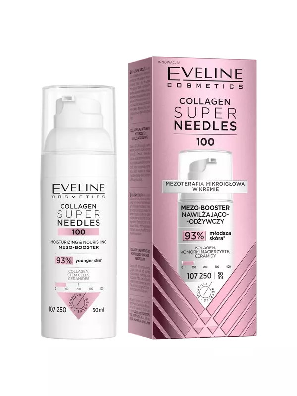 Увлажняющий и питательный мезо-бустер для лица, 50 мл Eveline Cosmetics Needless