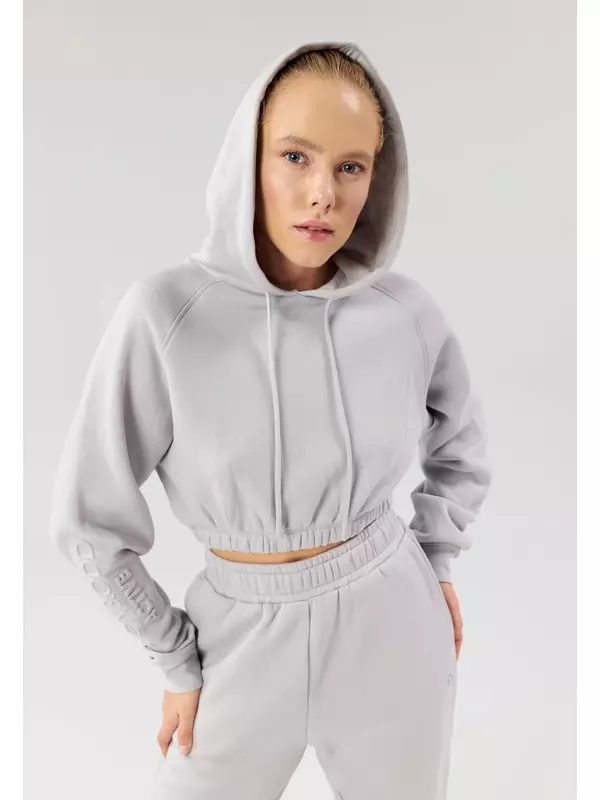 Свитшот Even&Odd, цвет mottled light grey