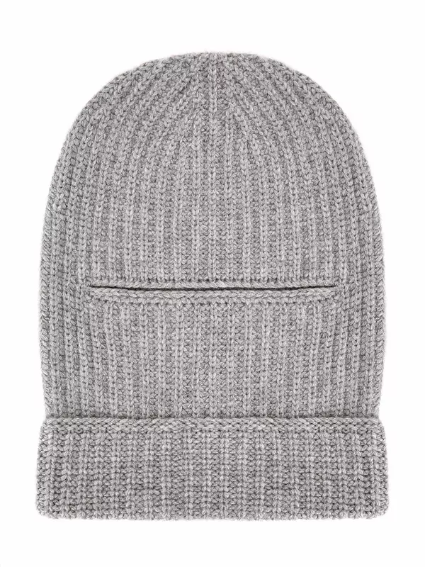 Балаклава фактурной вязки из шерсти, кашемира и шелка