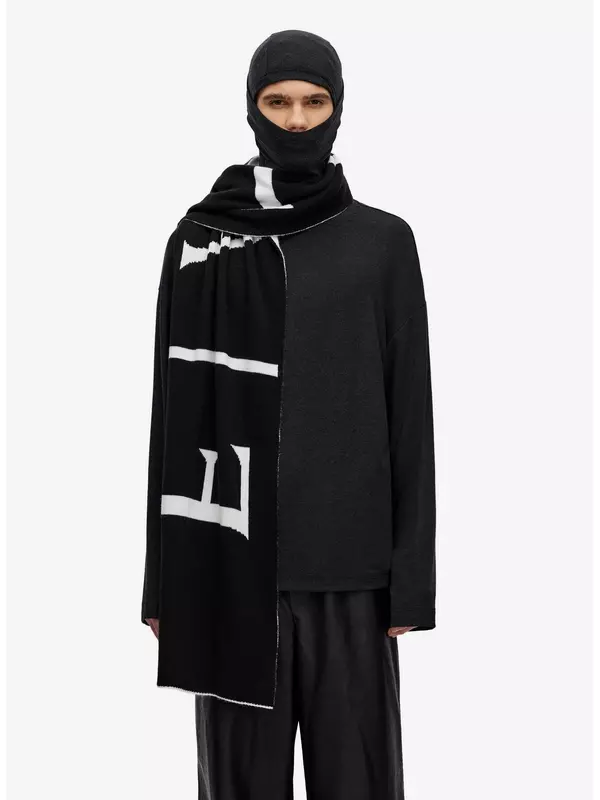 Шарф Check Logo Black-White FABLE