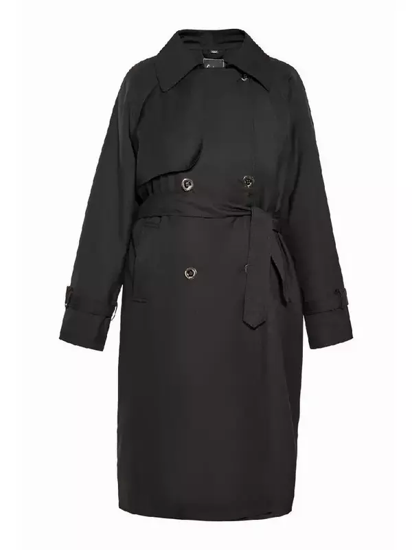 Тренчкот faina Between-Seasons Coat, черный