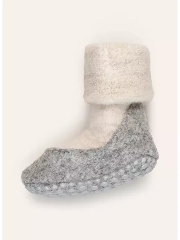 Носки-стоперы cosyshoe из шерсти мериноса Falke, серый