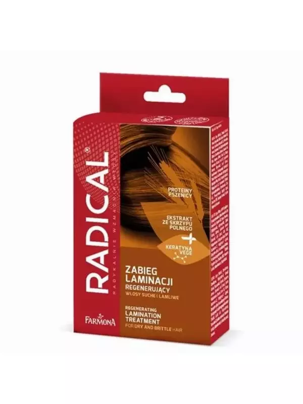 Восстанавливающее ламинирование волос (маска 15мл, бустер 15мл, сыворотка 5мл) RADICAL, Farmona