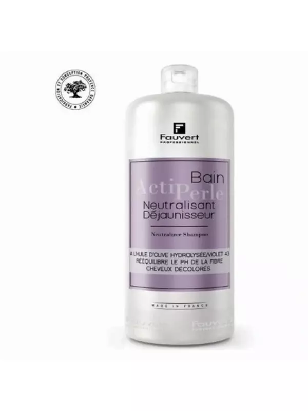 Нейтрализующее молочко Actiperle Dejaunisseur 1л - профессиональное средство для нейтрализации желтизны после обесцвечивания Fauvert