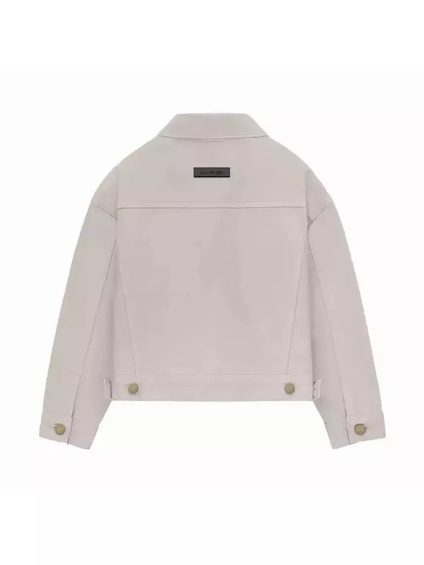 Детская джинсовая куртка Fear of God Essentials Silver Cloud