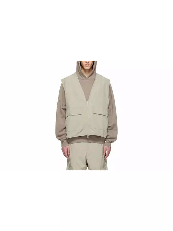 SS22 Жилет мужской пыльно-зеленый Fear Of God Essentials, зеленый